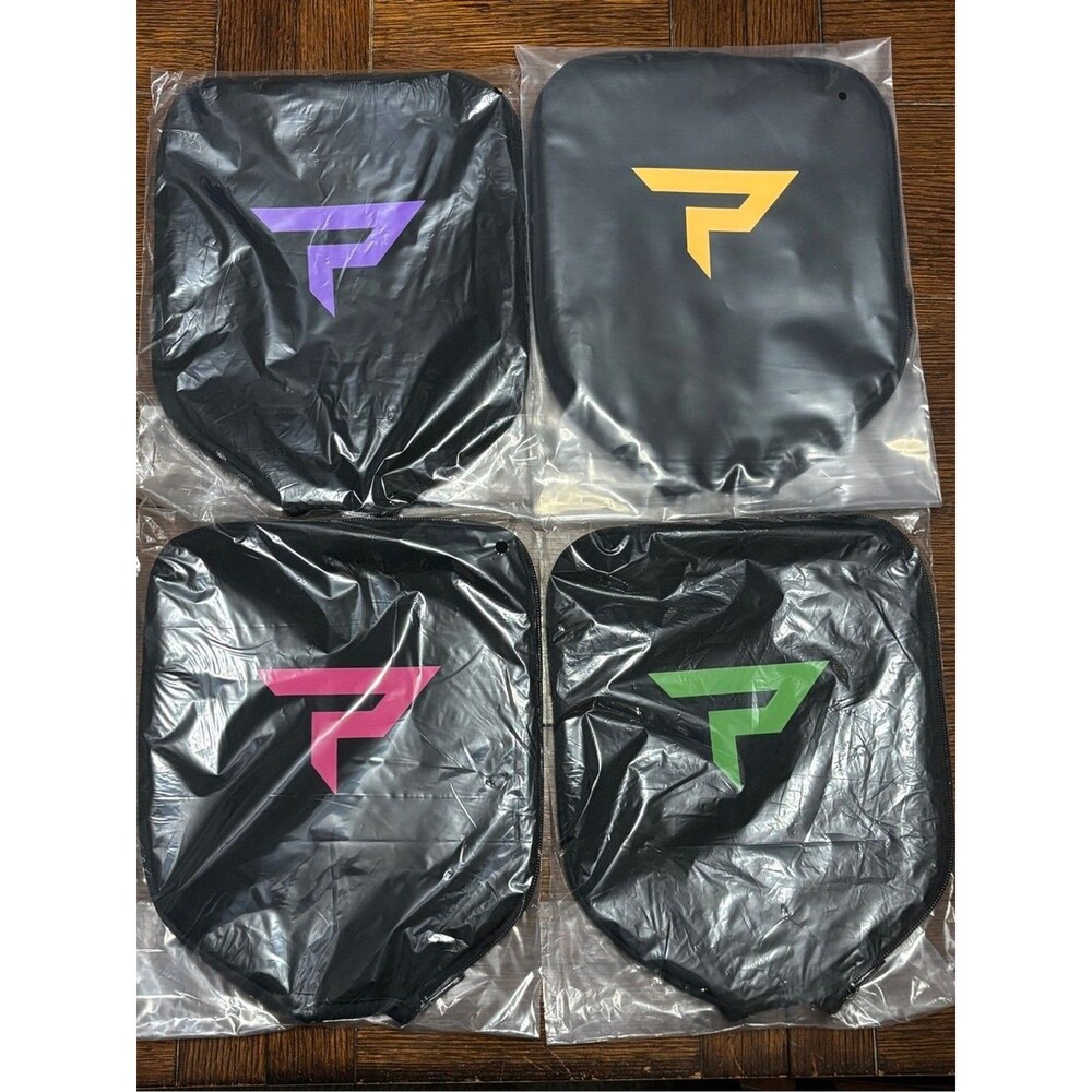 Paddletek pickleball paddle covers set of 4 sealed black zipper Authentic